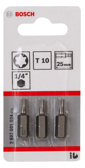 Bit TX10 L=25mm 6,4mm(1/4) 1/4Zoll