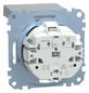 Steckdose 1f alu mt System M UP Klappd IP20