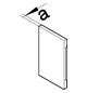 Endstück GEB-K 130x68mm Kst li/re ver-ws RAL9016 hfr unbeh
