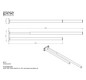 Giese Handtuchhalter doppelt 495x95mm, ausziehbar bis 680mm, rund, schwarz matt