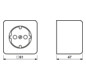 Steckdose 1f aws glz AP 600 AP IP20 vert