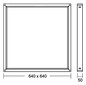 Aufbaurahmen ws ST L640mm B640mm H50mm