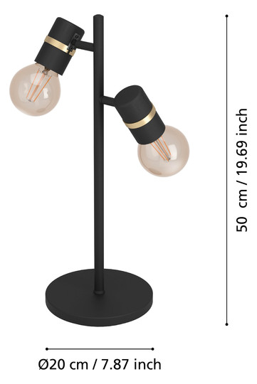 EGLO Tischleuchte/2 E27           900178 