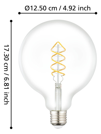 EGLO Leuchtmittel E27-LED G125    110317 