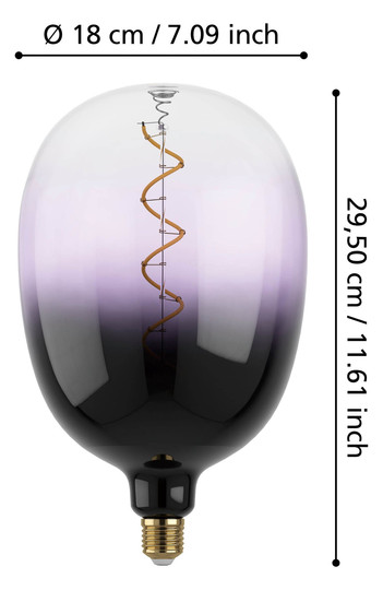 EGLO Leuchtmittel E27-LED T180 4W  12554 
