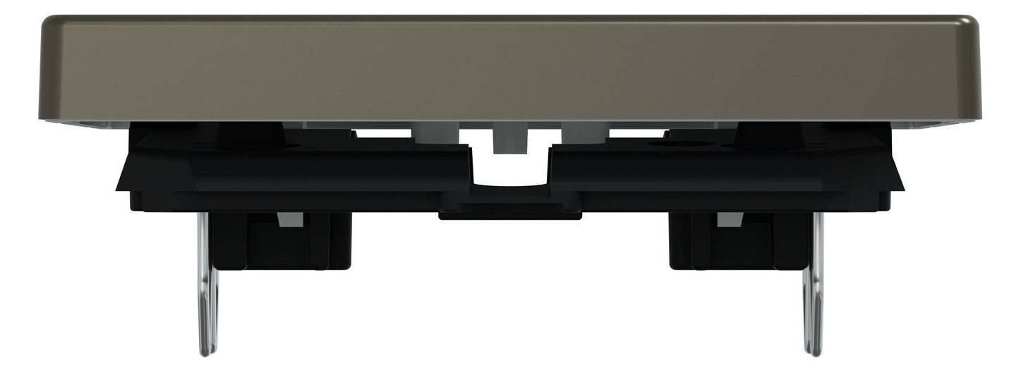 Wippe Schalter System Design mokka metallic Kennz.0/1