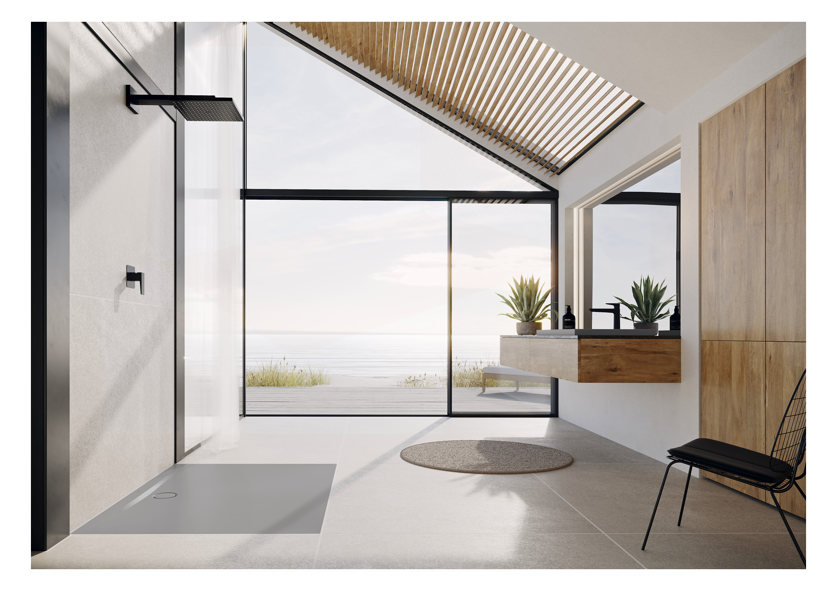 Kaldewei Duschwanne SUPERPLAN ZERO 1522-1 80x90cm, Perl-Effekt, warm grey30