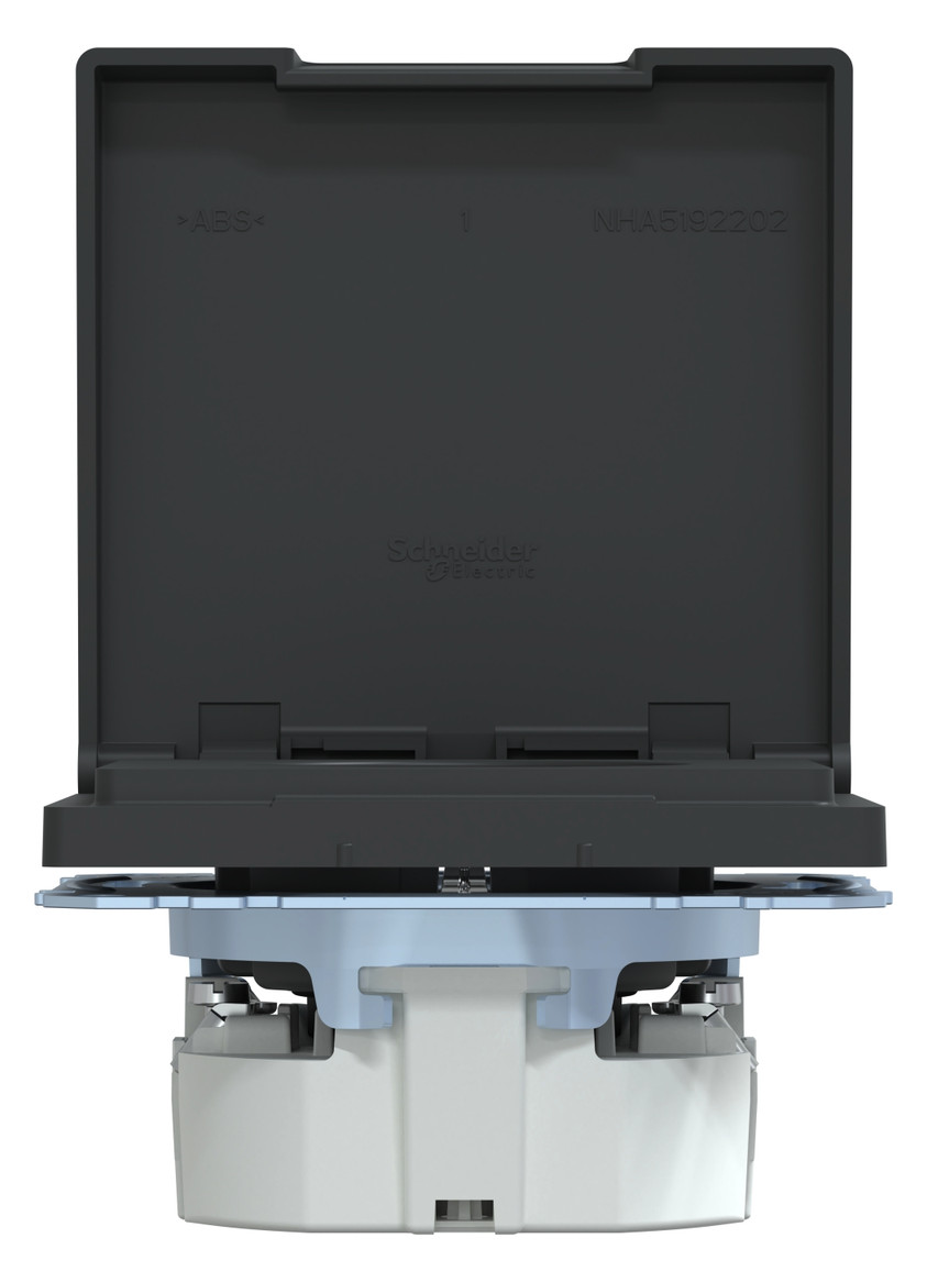 Steckdose 1f anth glz System Design UP m.BS Mit erhöhtem Berührungsschutz IP44