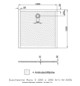 Hoesch Mineralguss-Duschwanne Muna 120 x 120 x 3 cm, weiß, Solique, Antirutsch