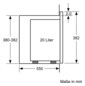 Mikrowelle EB 20l 800W edst 5stuf Ø255mm