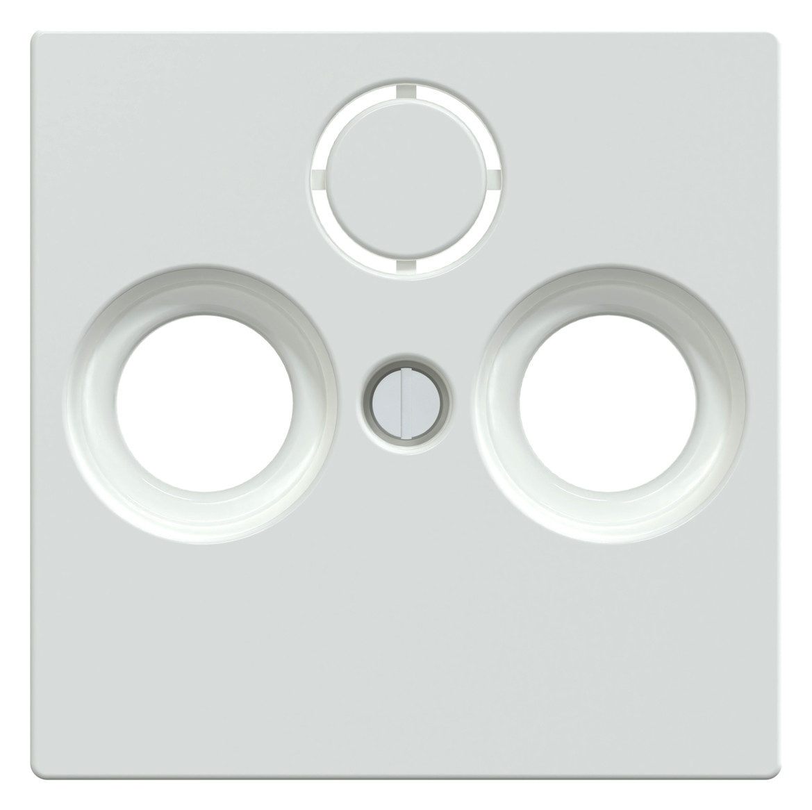 Zentralplatte Sat/TV/Radi System M akws Schraubbef 3f aktivweiß