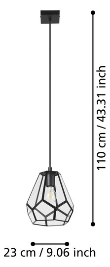 EGLO Hängeleuchte/1 E27            43643 