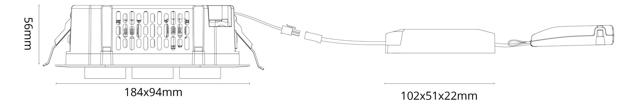 LED-Einbaustrahler 15W JUNISTAR 4000K sw 1130lm Konv 3LEDs Alu IP44 mt