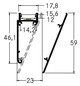 Wandprofil si Alu 2000x17,8x55mm