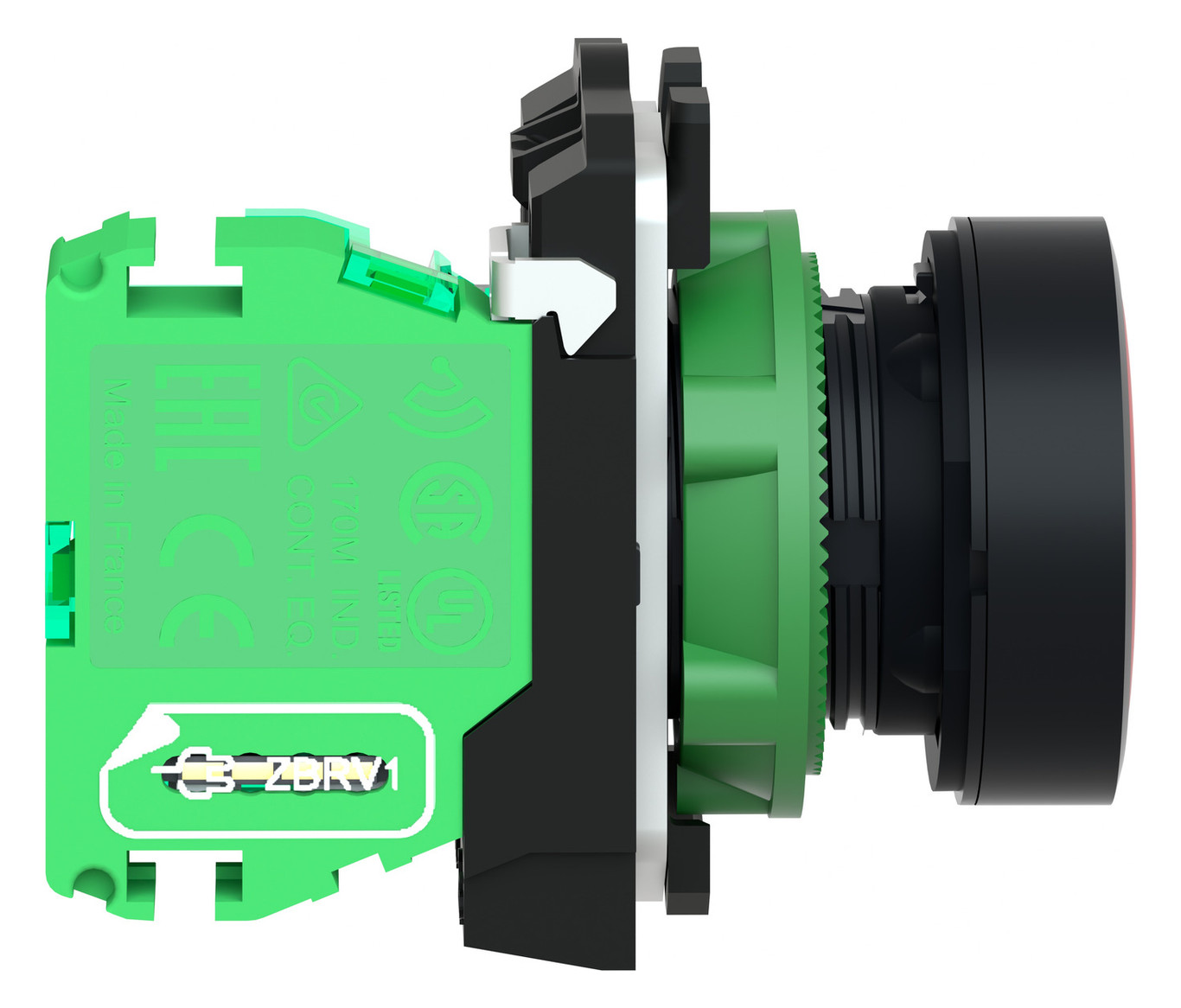 Drucktaster 1f rt rnd Ø22,5mm 1S IP30 fl Tastend