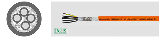 HELU TOPSERV 113 PUR (4G1+(2x0,5)) 