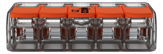 Steckklemme 5f 450V 41A Serie 221 0,5-6qmm farblos m.BetätiHebel