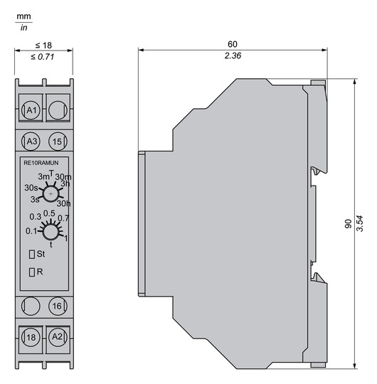 Schneider Zeitrelais Easy      RE10RAMUN 