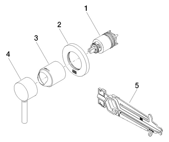 Dornbracht Fertigmontageset UP-Einhandmischer, mit Abdeckplatte d= 78mm, Bronze gebürstet