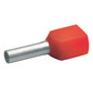 ZW-Aderendhülse 1qmm 8mm isol PP rt Cu Polypropylen (PP) verzinnt