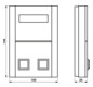 Signalisierungsset f.Beh aws RAL9010