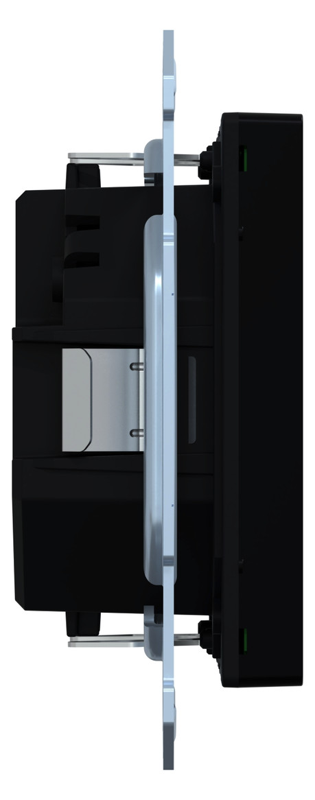 Raumtemperaturregler UP System M KNX m.Abdeckpl Mit Vor-Ort Bedienung