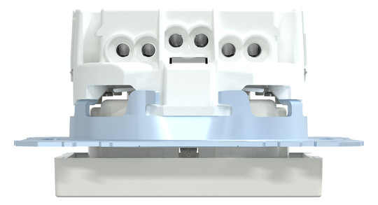 Steckdose 1f polws glz System M UP IP20