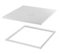 Duschfläche BetteFloor 5831 80x80cm, Antirutsch/Pro, Mini-Wannenträger, cashmere