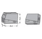 Leuchtenklemme 2f 400V 24 Serie 224 24A 0,5-2,5qmm gr f.Massivleiter 1-2,5qmm