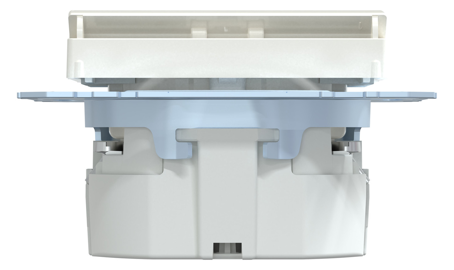 Steckdose 1f polws glz System M UP m.OL m.BS Mit Orientierungslicht IP20