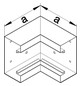Inneneck GEB-K ST UT 130x83mm ver-ws hfr besch RAL9016
