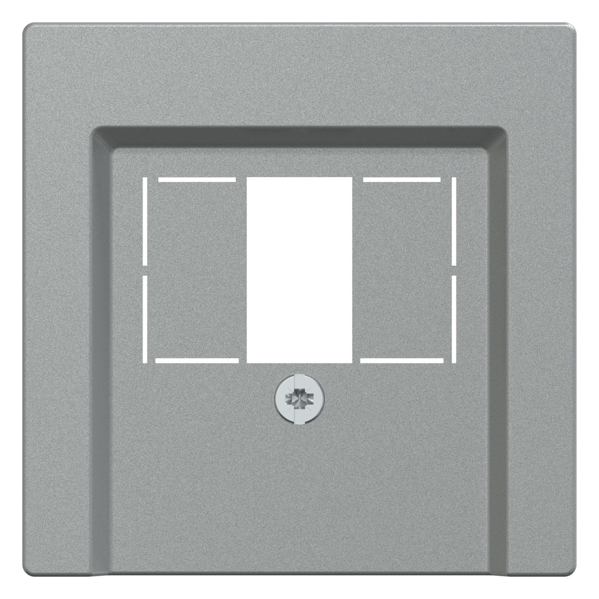 Zentralplatte TAE 2f System M alu Schraubbef