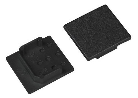 Endkappe sw Alu L25,1mm B23mm H7mm