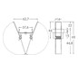 Befestigungsset si Alu L62,7mm B37,6mm H45mm