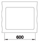 Blanco Becken SUBLINE 340/160-F SILGRANIT 55,2 x 42,7 cm, cafe, Hauptbecken links, ohne Ablauffernbedienung