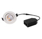 LED-Einbaustrahler 5W LOOP-R 3000K 450lm Konv 1LED Kst IP20 ws mt RF:hochglänzend