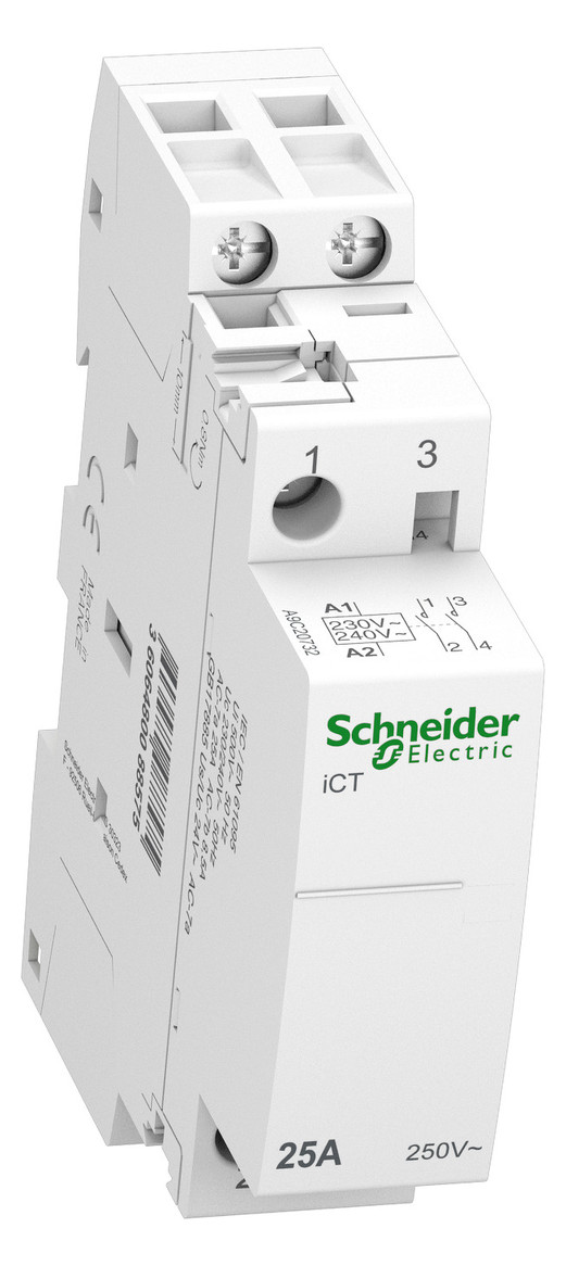 Installationsschütz 25A Acti9 250V/AC 2S 230-240V/AC 2850W/AGL 1TE
