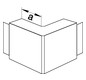 Außeneck LF-K 190x61mm 90° ver-ws Kst RAL9016 HFT hfr