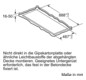 Deckendunstabzug 888mm ws A 56dB Ø150mm 450cbm/h LED 3st Abl/Uml T510mm