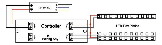 LED-Steuerung 120-240W 5000mA 12-24V dyn IP20 Dimmung Touch and Dim Kstgeh