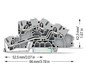 Installationsklemme 32A Serie 2003 2pot 0,25-4qmm gr APL_erf. Federzugans