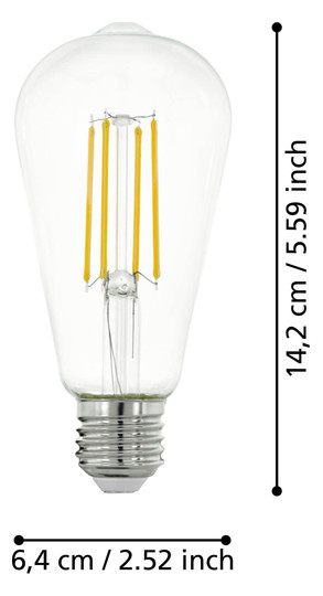 EGLO Leuchtmittel E27-LED ST64 7W 110012 