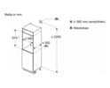 Kühlschrank EB E 104/15l N880mm integr ws Dekor mit Zubehör möglich fest 144kwh