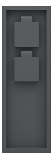 EGLO Außen Steckdose Schwarz PARK 901031 