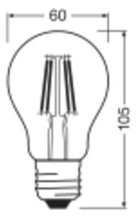 Ledvance LED Classic A 40 Filament P 