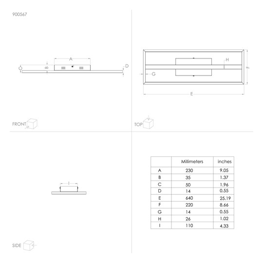 EGLO Wand und Deckenleuchte       900567 