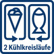 Kühl-/Gefrierkombi EB E ws 191/74l 219kwh 1772x558x545mm 0°-Zone Tür: fest