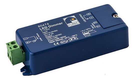 LED-Dimmer 1-10V Poti Taster 12-24V 96-192W L95xB37xH21mm IP20