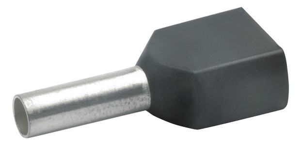 ZW-Aderendhülse 1,5qmm 8mm isol PP sw Cu Polypropylen (PP) verzinnt