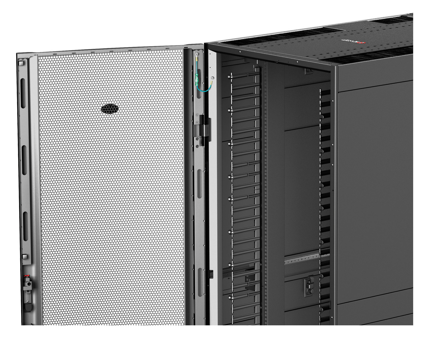 Netzwerkschrank 48HE B750xH2258xT1200mm IP20 Mit rückseitiger Tür pulverbesch